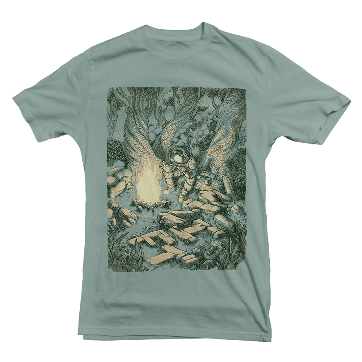 FANTASIA - A FIRE FOR YOUR SOUL - Green Tee Shirt