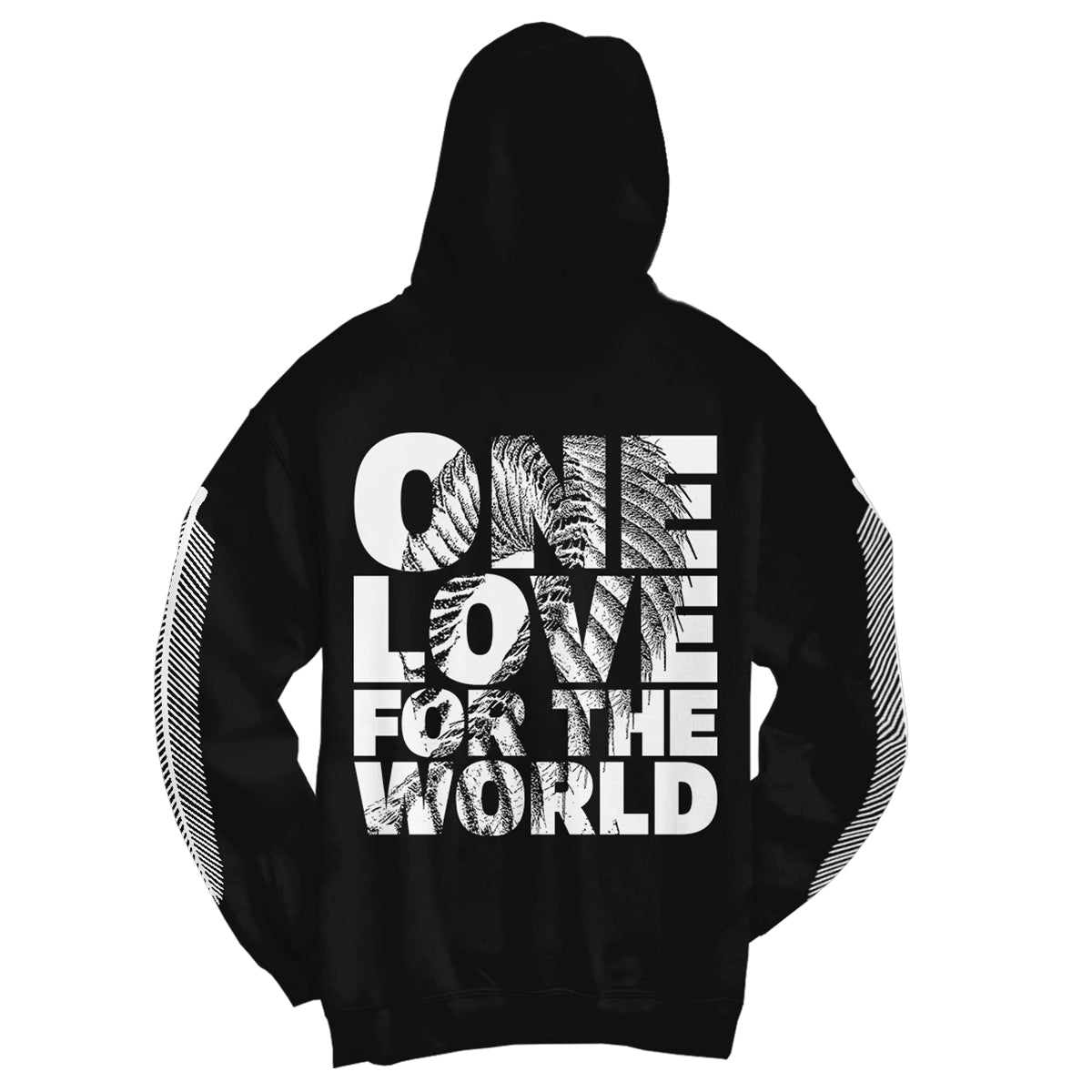 FANTASIA - ONE LOVE FOR THE WORLD - Black ZIP Hoodie