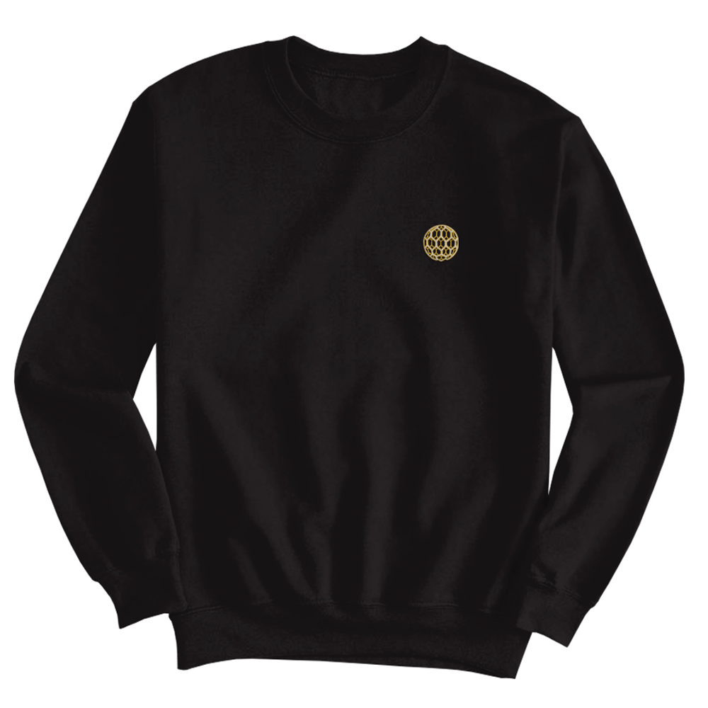 SPHERE - Embroidery Black Crewneck