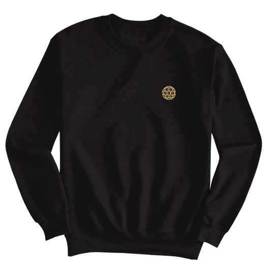 SPHERE - Embroidery Black Crewneck